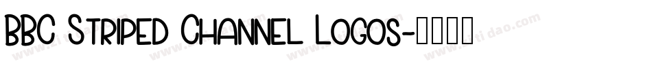 BBC Striped Channel Logos字体转换